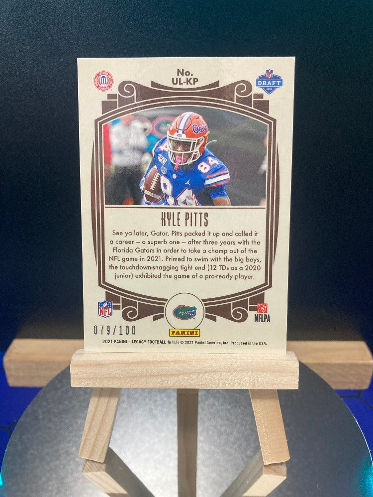 Kyle Pitts ~ 2021 Panini Legacy Under the Lights Bronze /100